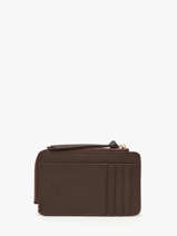 Porte-cartes Cuir Crinkles Marron caviar 14318