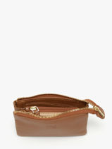 Porte-monnaie Caviar Cuir Crinkles Marron caviar 14538-vue-porte