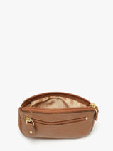 Porte-monnaie Caviar Cuir Crinkles Marron caviar 14036-vue-porte