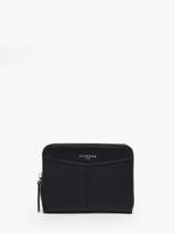 Porte-monnaie Porte-cartes Cuir Le tanneur Noir charlotte TOTT3110