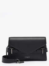 Sac Bandoulire Emily Cuir Le tanneur Noir emily TEMI1056