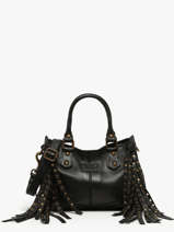 Sac Bandoulire Dakota Eyelet Cuir Basilic pepper Noir dakota eyelet BDAE72