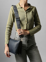 Sac Bandouli�re New Grain Miniprix Bleu new grain F6936-vue-porte