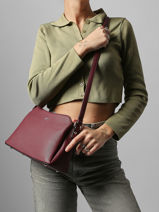 Cross Body Tas Grained Miniprix Rood grained F2516-vue-porte