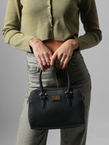 Sac Port� Main Grained Miniprix Bleu grained DG5804-vue-porte