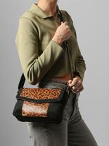 Sac Bandoulire Velvet Miniprix Noir velvet 27582-vue-porte