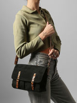 Sac Bandoulire Velvet Miniprix Noir velvet 27581-vue-porte