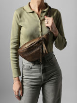 Sac Banane Miniprix Marron snake 19644-vue-porte