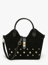 Handtassen Velvet Studs Milano Zwart velvet studs VS25092