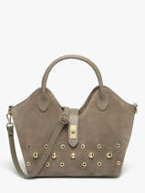 Sac � Main Velvet Studs Milano Beige velvet studs VS25092