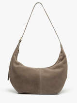 Schoudertas Velvet Caviar Leder Milano Beige velvet caviar VC25091