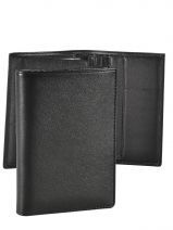 Portefeuille Cuir Carre royal Noir auteuil 14168