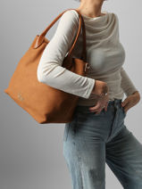 Sac Port paule Daisy Suede By byblos Marron daisy suede BS66B01S-vue-porte