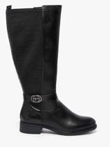Bottes Cavalires En Cuir Tamaris Noir women 45