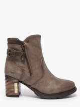 Bottines � Talon Mustang Beige women M0182004