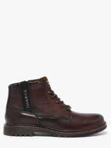 Bottines En Cuir Bugatti Marron men 10006000