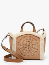 Sac Port Main K Circle Cuir Karl lagerfeld Marron k circle A4W30087