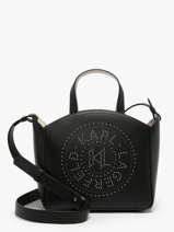 Sac  Main K Circle Cuir Karl lagerfeld Noir k circle A4W30070