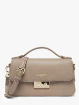 Sac Bandoulire Champs Elysee Cuir Lacoste Beige champs elysee NF5099PH