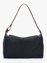 Sac Port paule Leather Cuir Biba Bleu leather BEV2L