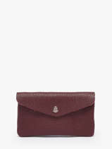 Porte-monnaie Cuir Milano Rouge caviar CA23113