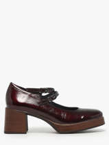 Chaussures Derbies � Talon Cristel En Cuir Dorking Rouge women D9437