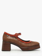 Chaussures Derbies  Talon Cristel En Cuir Dorking Marron women D9154