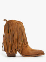 Santiags En Cuir Metisse Marron women XD2125