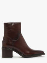 Enkellaarsjes Met Hak Uit Leder Mjus Bruin women L39202