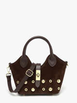 Sac Port Main Velvet Studs Milano Marron velvet studs VS25091