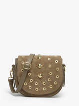 Sac Bandoulire Velvet Studs Milano Marron velvet studs VS25093