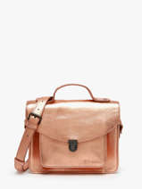 Sac  Mademoiselle George Cuir Paul marius Rose vintage GEORGE