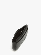 Porte-monnaie Cuir Serge blanco Noir baltimore BAL21071-vue-porte