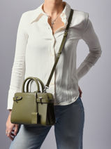 Sac  Main S Emilie Cuir Le tanneur Vert emily PB328670-vue-porte