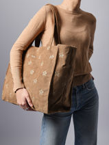 Sac Port paule 1 Compartiment Roxy Marron back to school RJBP4936-vue-porte