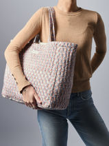 Sac Port paule Floral Coton Bindi atelier Multicolore floral MS-vue-porte