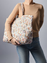 Schoudertas Floral Katoen Bindi atelier Veelkleurig floral MS-vue-porte