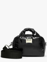 Sac Bandoulire Glossy Polyester Recycl Wouf Noir glossy BB250023