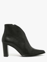 Bottines  Talon En Cuir Myma Noir women 85009
