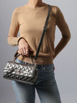 Sac Bandoulire Idra Guess Argent idra GM815720-vue-porte