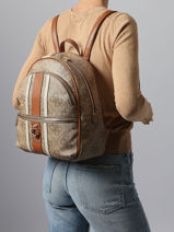 Sac  Dos Guess Marron erenia SO783833-vue-porte