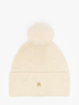 Bonnet Tommy hilfiger Beige th pom pom  AW17855