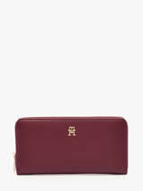 Portefeuille Tommy hilfiger Rouge th icon AW17744
