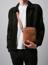 Sac Bandoulire Etrier Marron tolosa ETOL704M-vue-porte