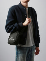 Sac Bandoulire Lacoste Noir zt NU5181ZT-vue-porte
