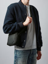 Sac Bandoulire Serge blanco Noir control CTL13012-vue-porte