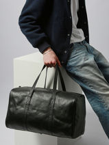 Sac De Voyage Vintage Paul marius Noir vintage CABINE-vue-porte