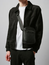 Sac Bandoulire Monogram Tommy hilfiger Noir monogram AM13493-vue-porte