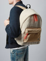 Sac  Dos Lacoste Beige neo croc NU5095NZ-vue-porte