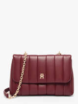 Sac Bandoulire Th Grace Polyurethane Tommy hilfiger Rouge th grace AW17669